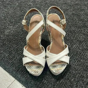 Call  it spring white wedge sandal